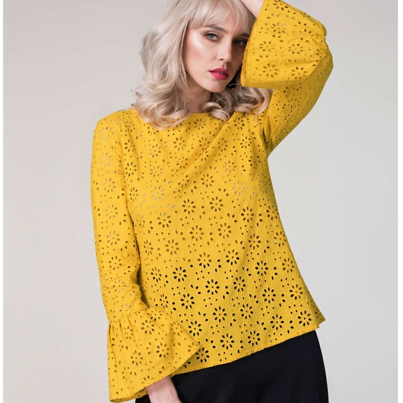 Modcloth Tops - ⭐New With Tags⭐Yellow Long Sleeve Top